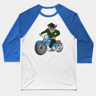 Сat on a motorcycle Baseball T-Shirt